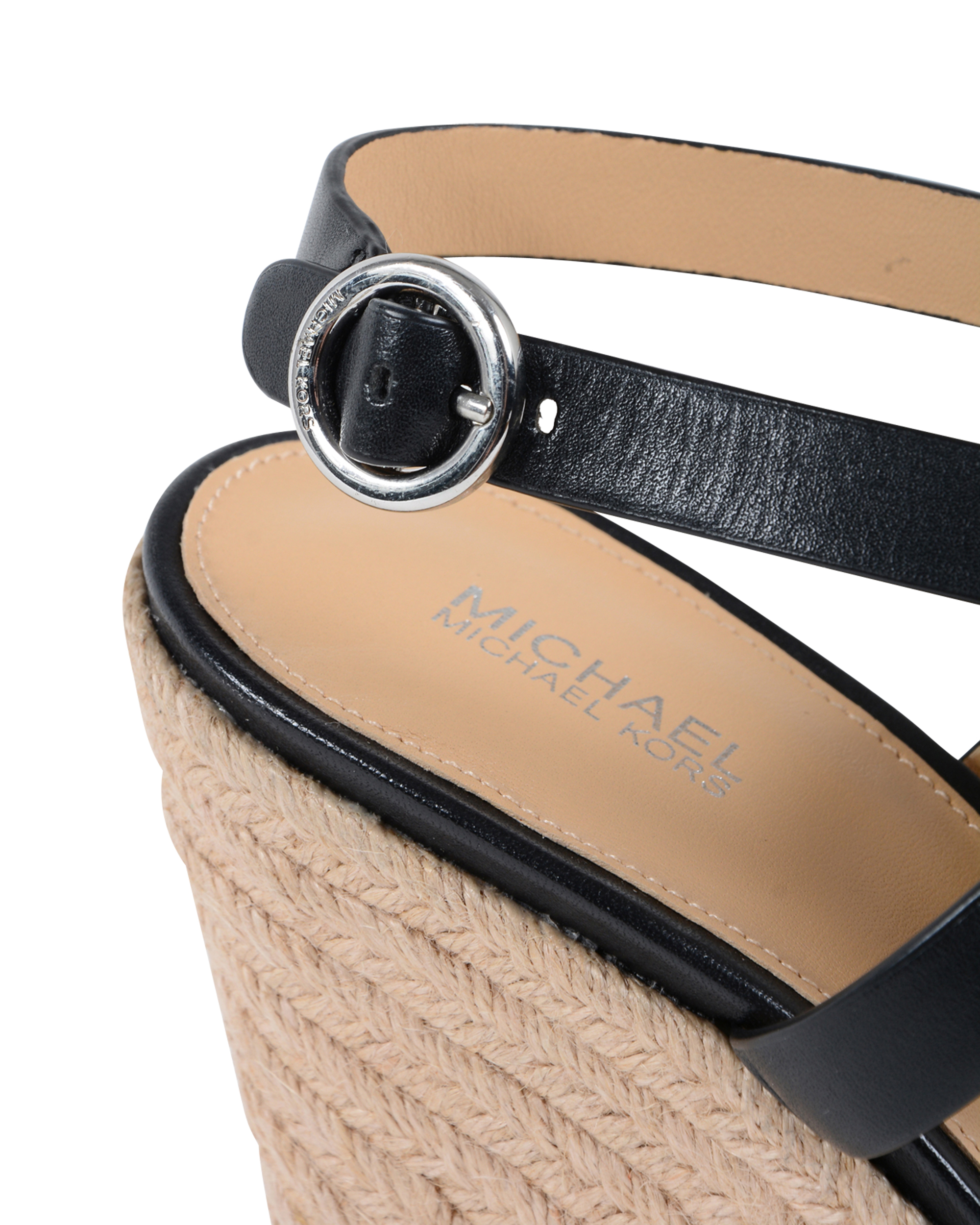 Sandalias de cuña para mujer Michael Kors negras DARIEN