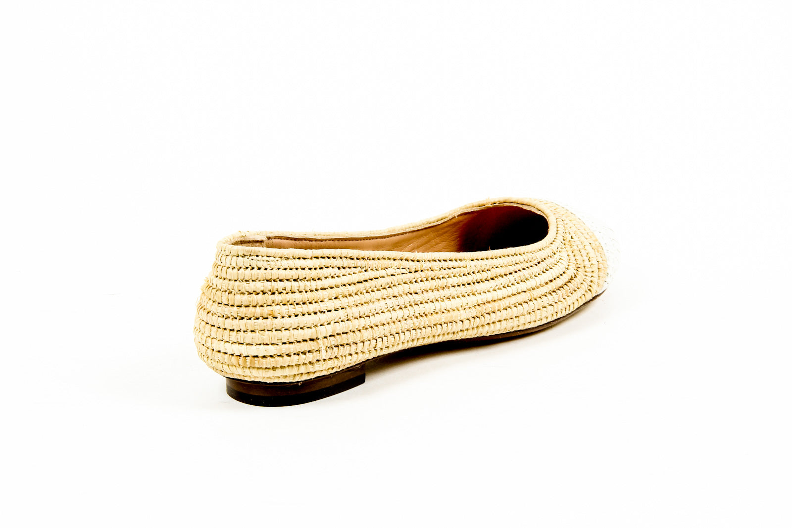 Bailarina de mujer Robert Clergerie Paris GINO TRAME BLANC PAILLE NATURELLE D