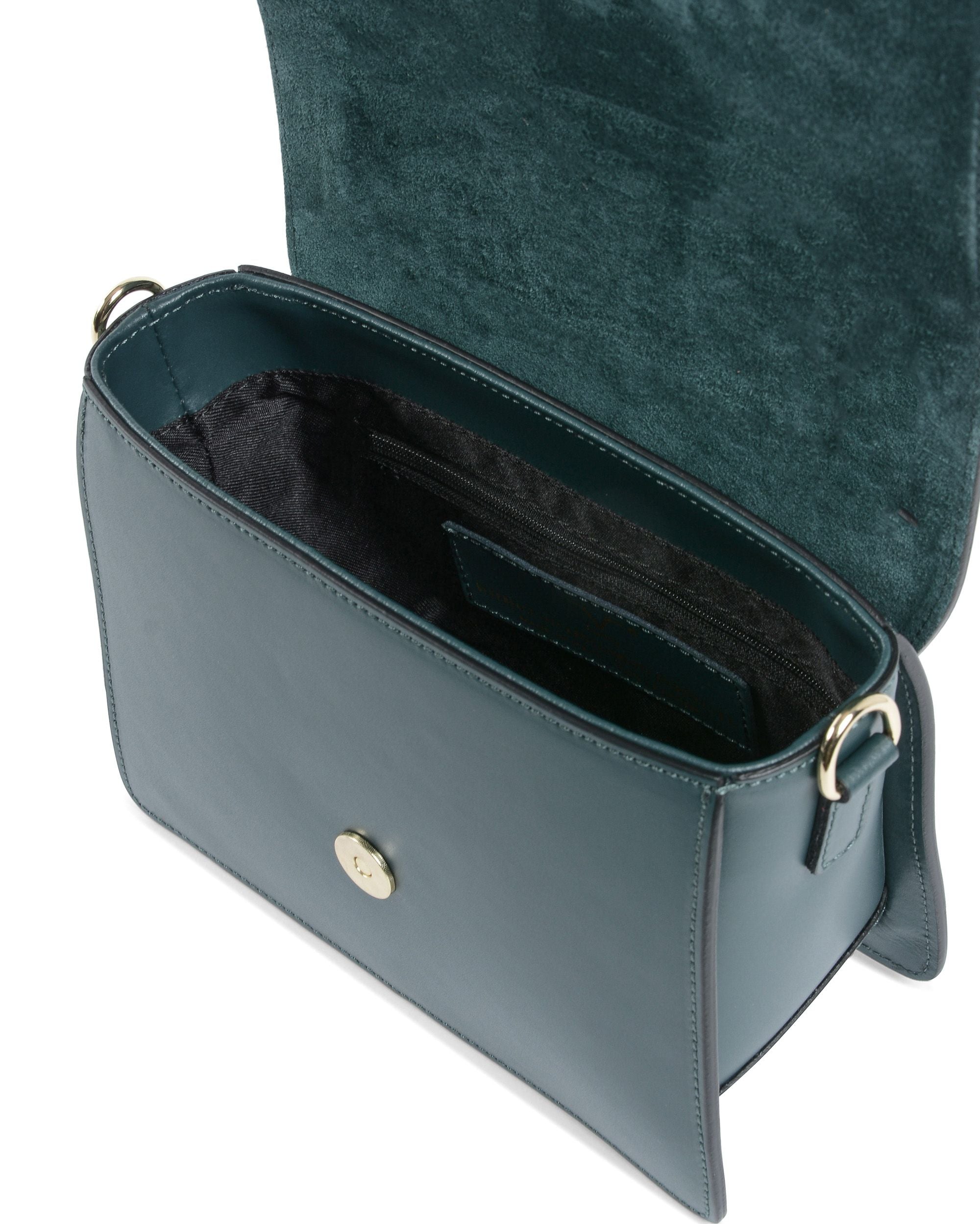 Bolso de mano para mujer V Italia Petrol V505 52 RUGA PETROLIO