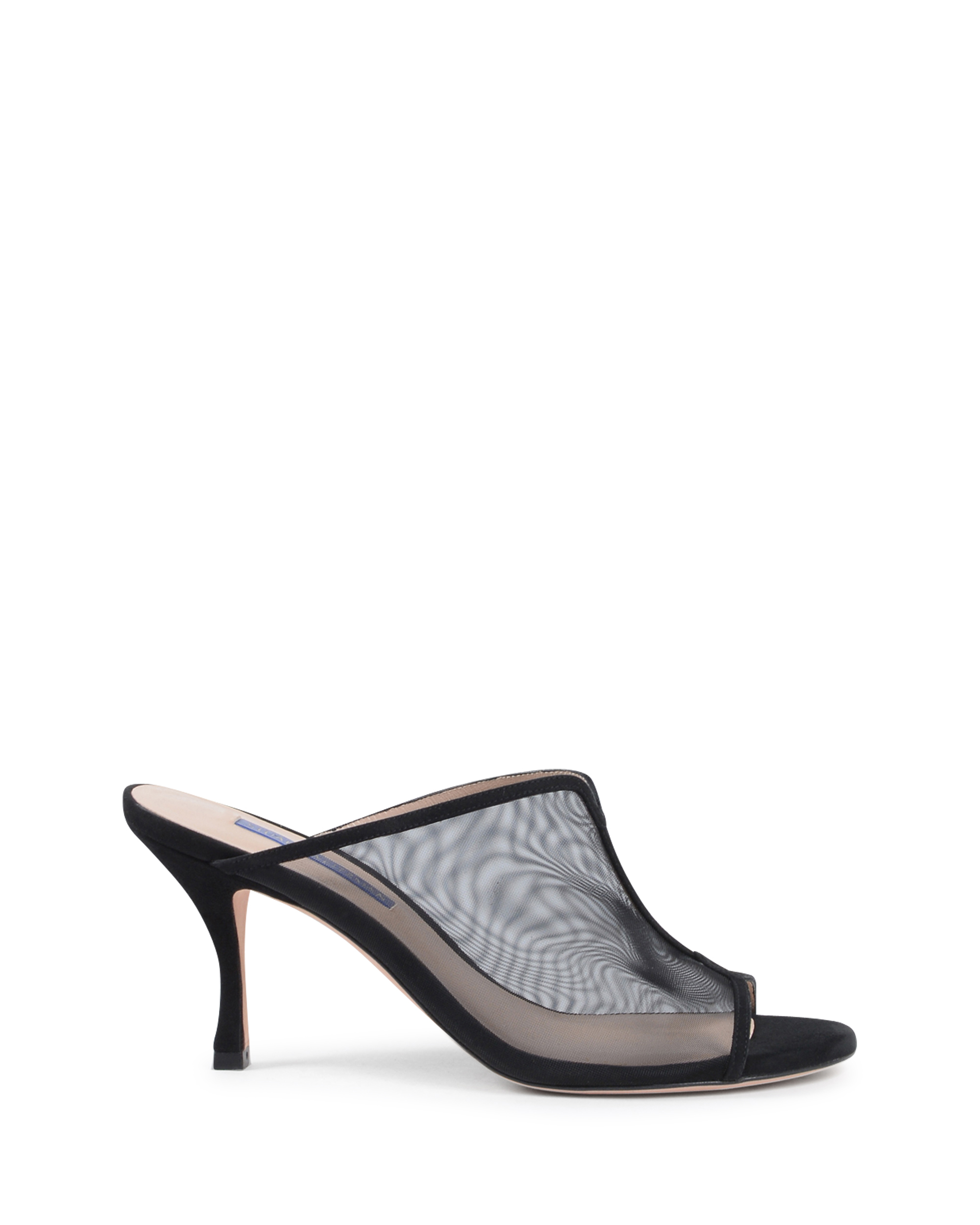 Sandalias tipo mule Stuart Weitzman para mujer, color negro, MYA