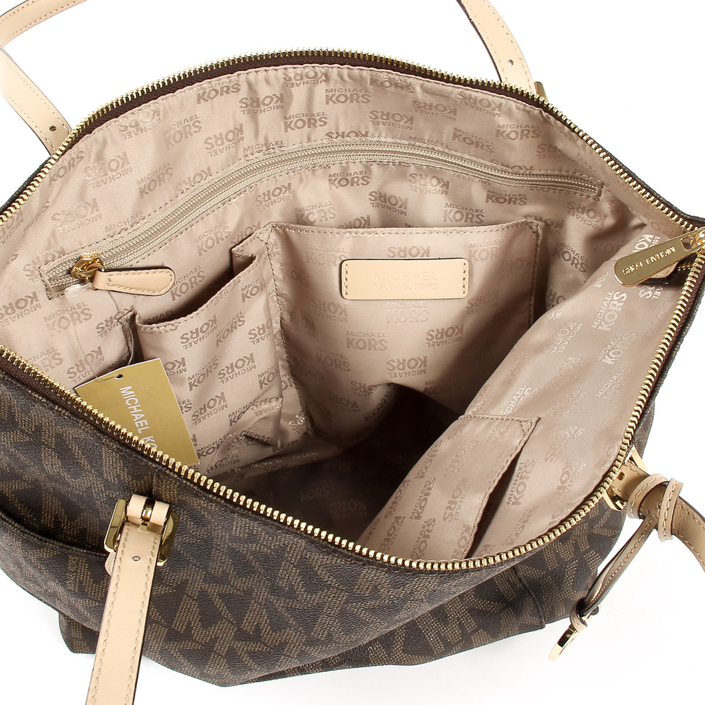 Michael Kors Womens Handbag JET SET ITEM 35T2GTTT8B BROWN