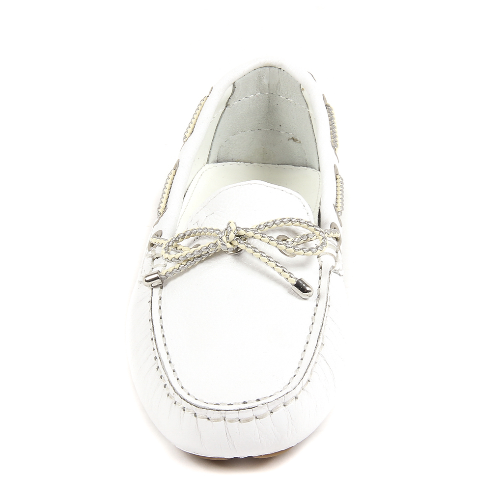 Mocasín V 1969 Italia para mujer blanco EMILIA