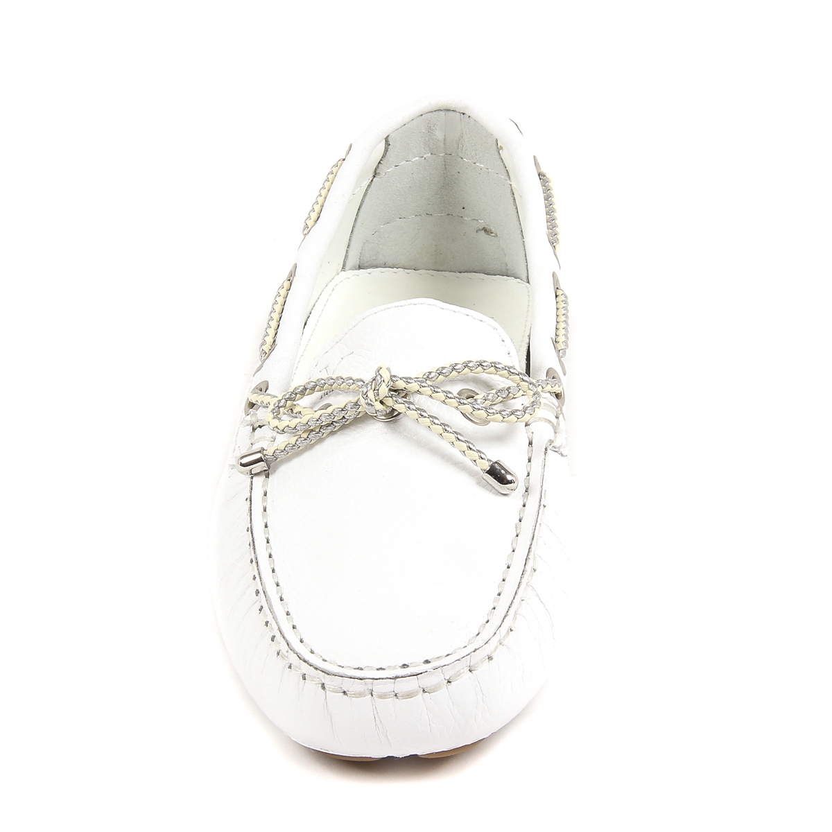 Mocasín V 1969 Italia para mujer blanco EMILIA