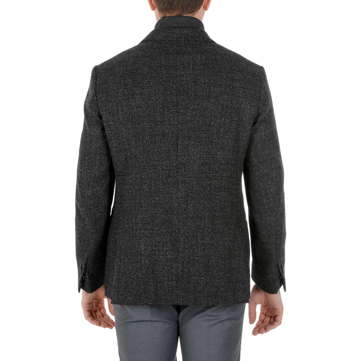 Corneliani Mens Jacket Long Sleeves Dark Grey