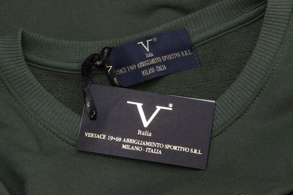 Suéter para hombre V 1969 Italia ART. 4469 VERDE MILITAR