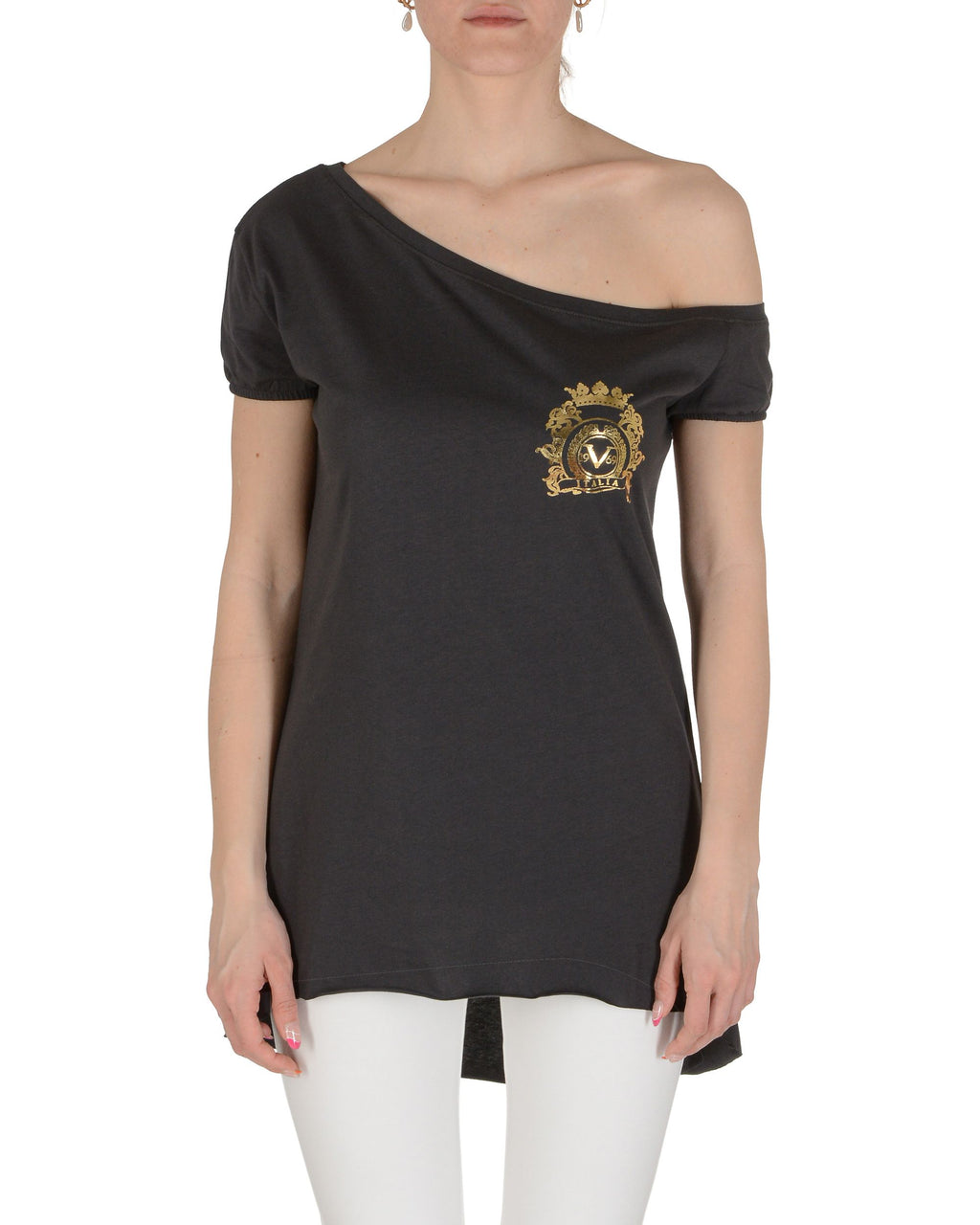19V69 Italia Blusa de mujer gris oscuro LAC GRIS OSCURO