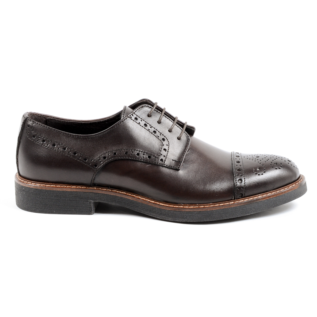 Andrew Charles Mens Brogue Shoe Brown LOU