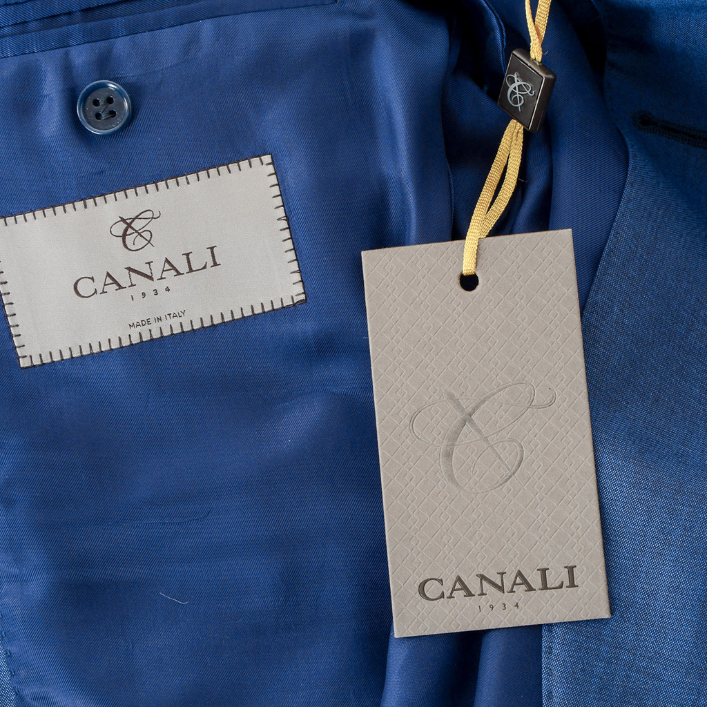 Canali Mens Suit Long Sleeves Blue
