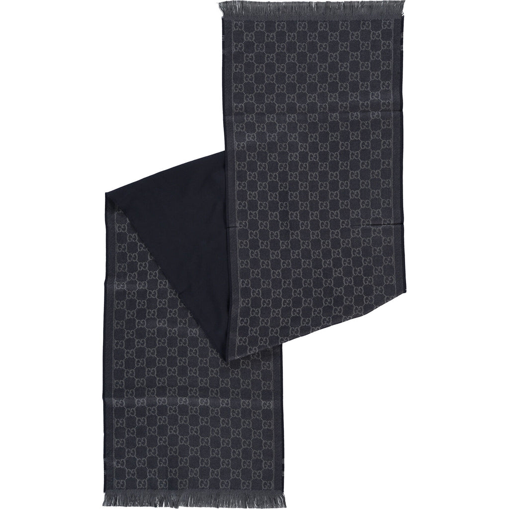 Bufanda Gucci para hombre 33x180 negra