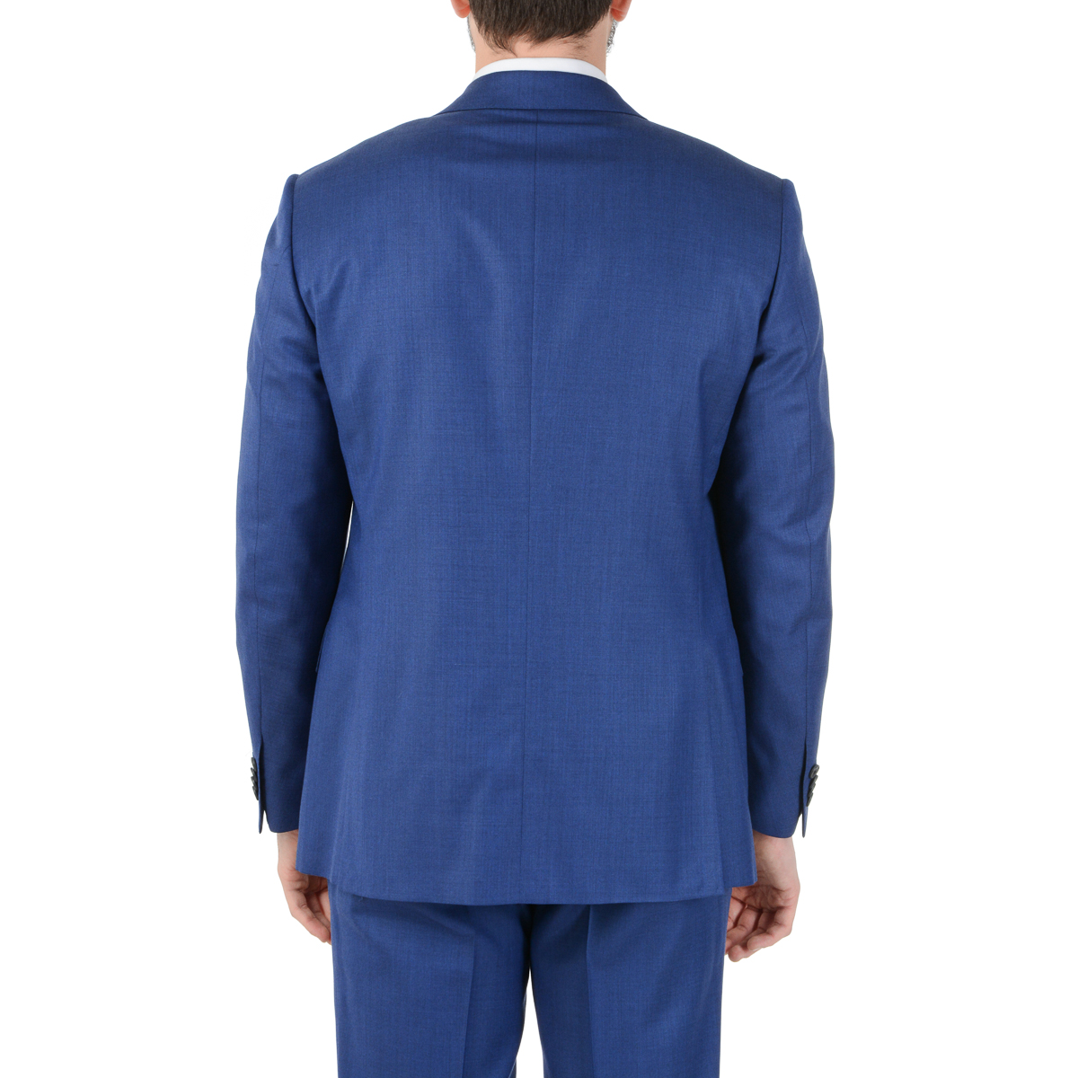 Corneliani Mens Suit Long Sleeves Blue Super 110's