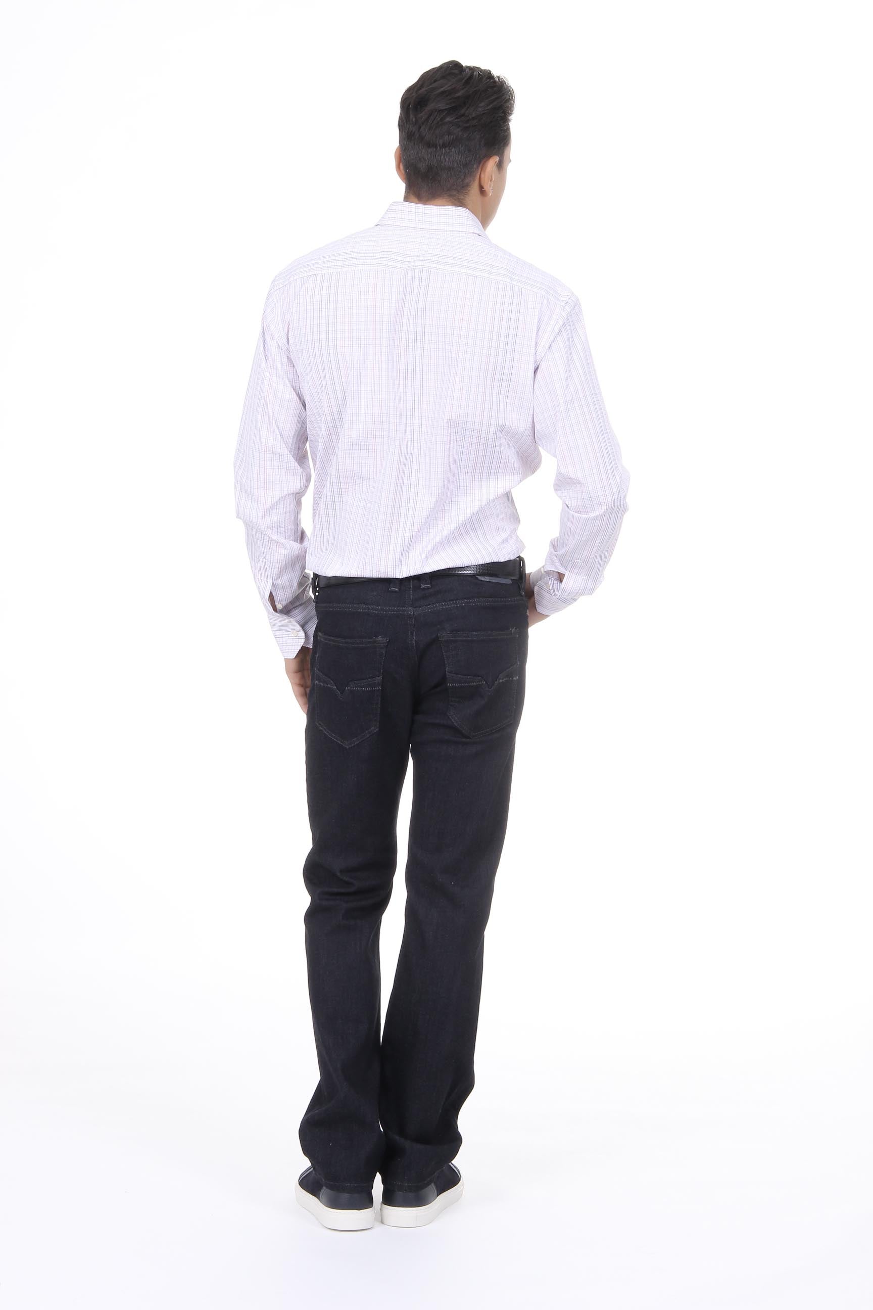 Camisa clásica moderna de corte italiano para hombre V 1969, 377 VAR. 211