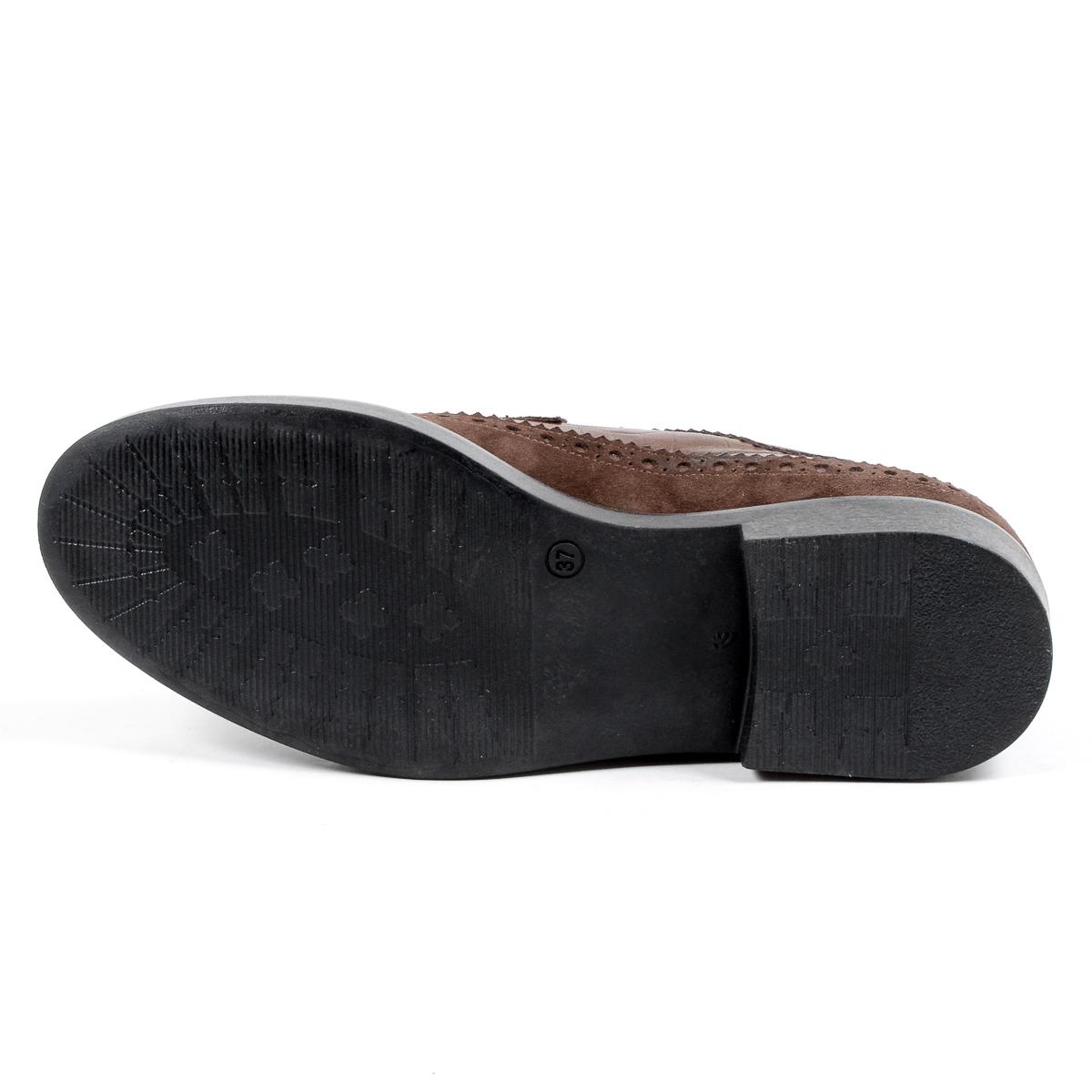 V 1969 Italia Zapato Brogue para Mujer Marrón TRENTO
