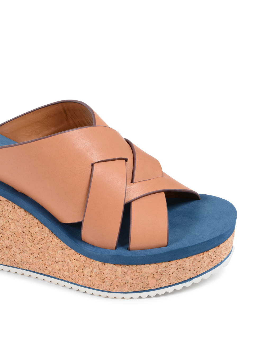 ChloÃ¨ Womens Wedge Sandal Tan SB30143 COGNAC