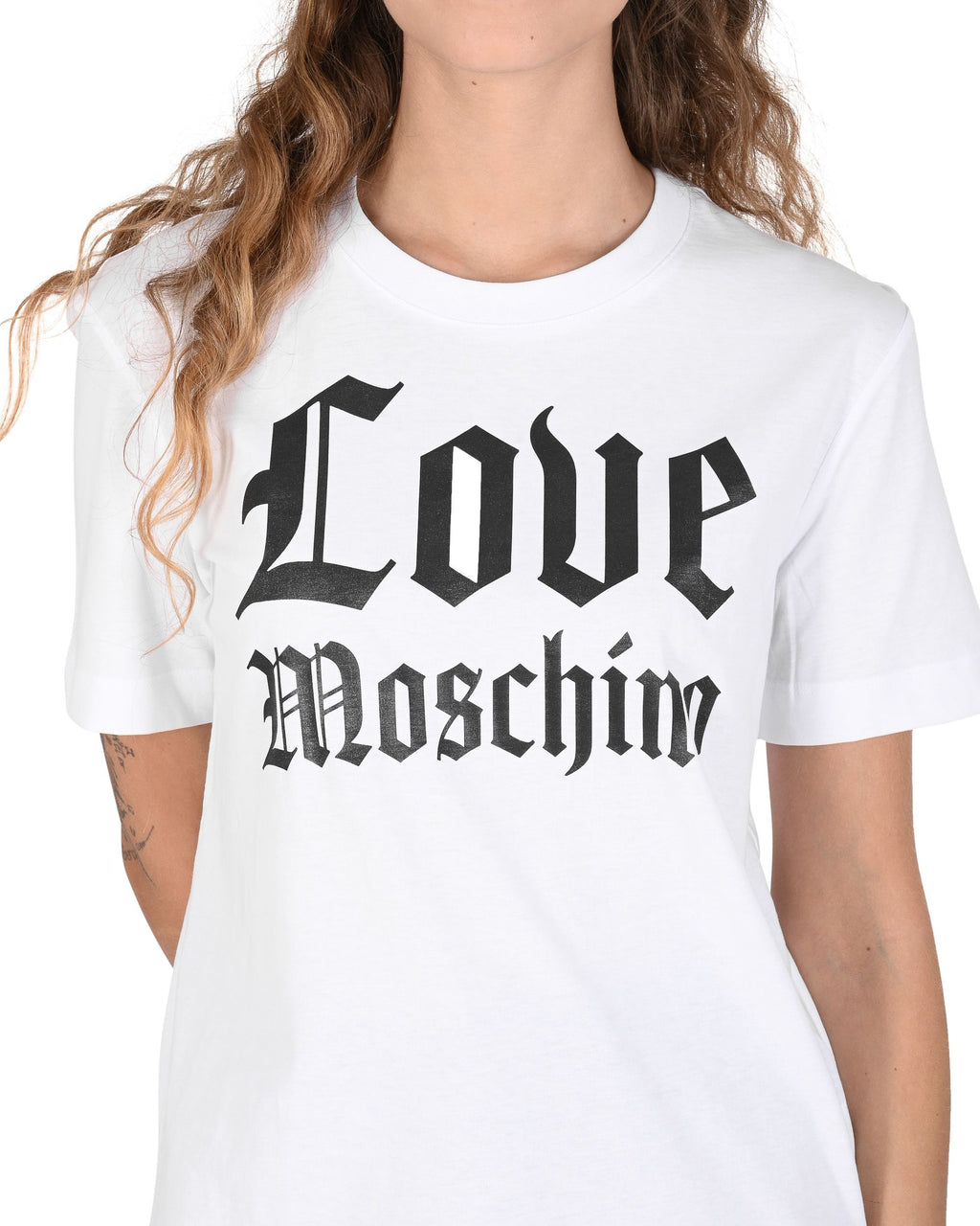 Camiseta de mujer Love Moschino W 4 H06 33 M 3876 A00 BLANCO ÓPTICO