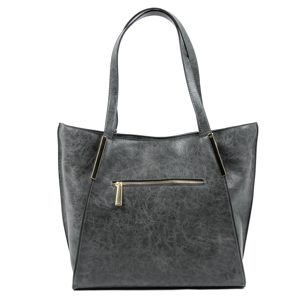 Bolso de mano para mujer V 1969 Italia gris oscuro REBECCA