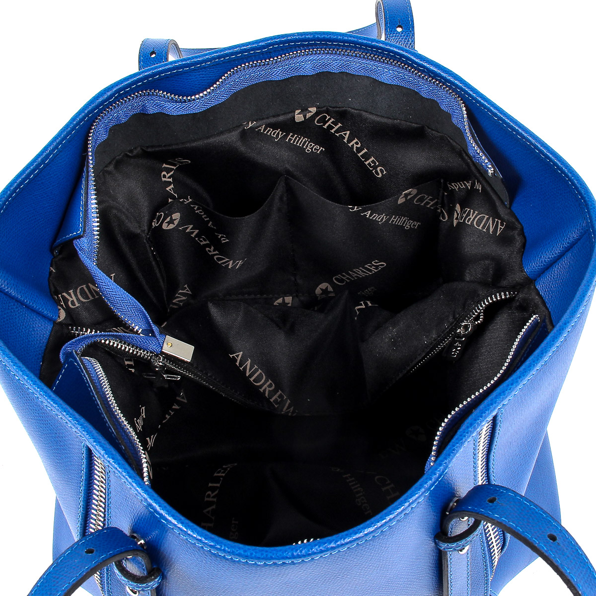 Andrew Charles Womens Handbag Blue ETHEL