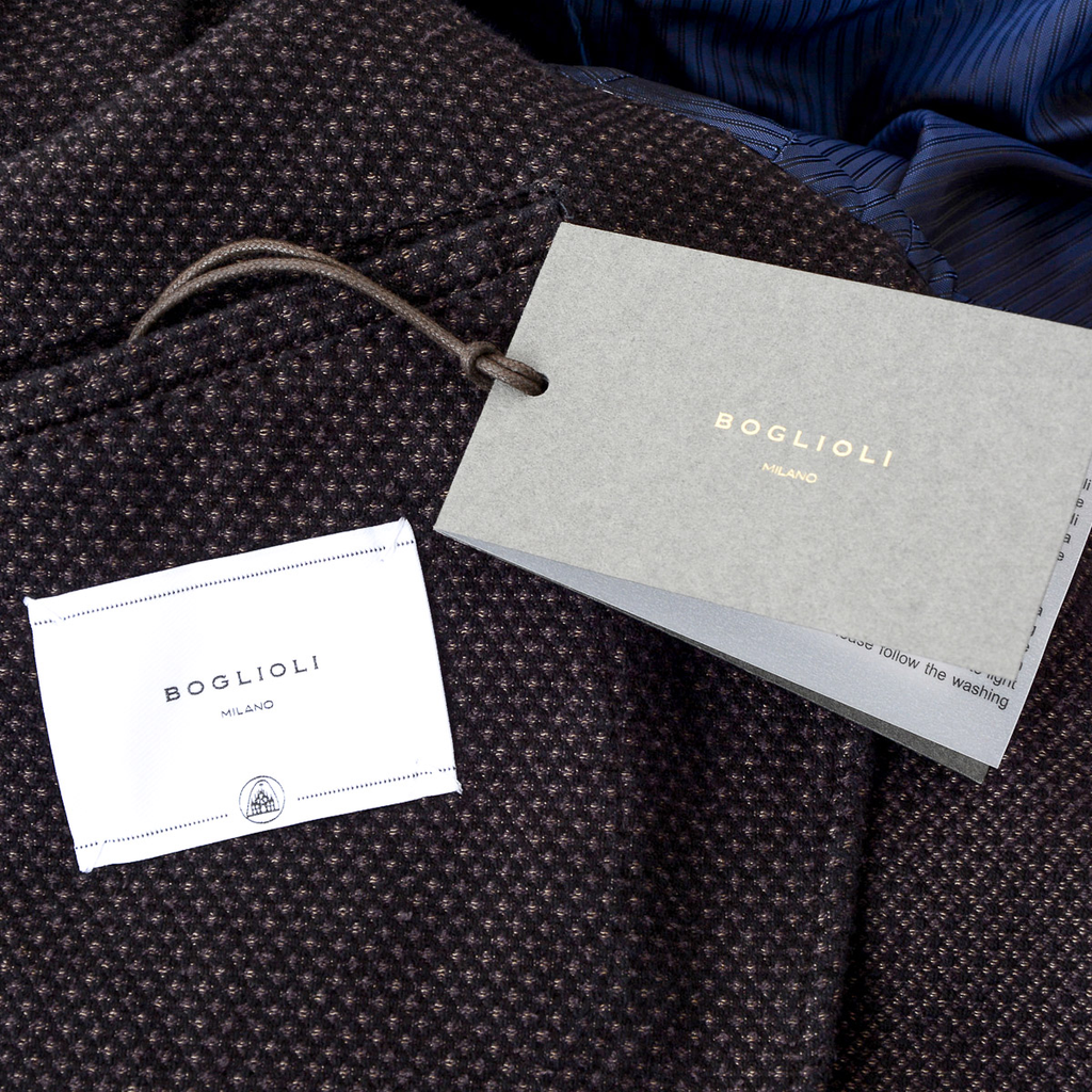 Chaqueta Boglioli Milano para hombre, manga larga, gris oscuro