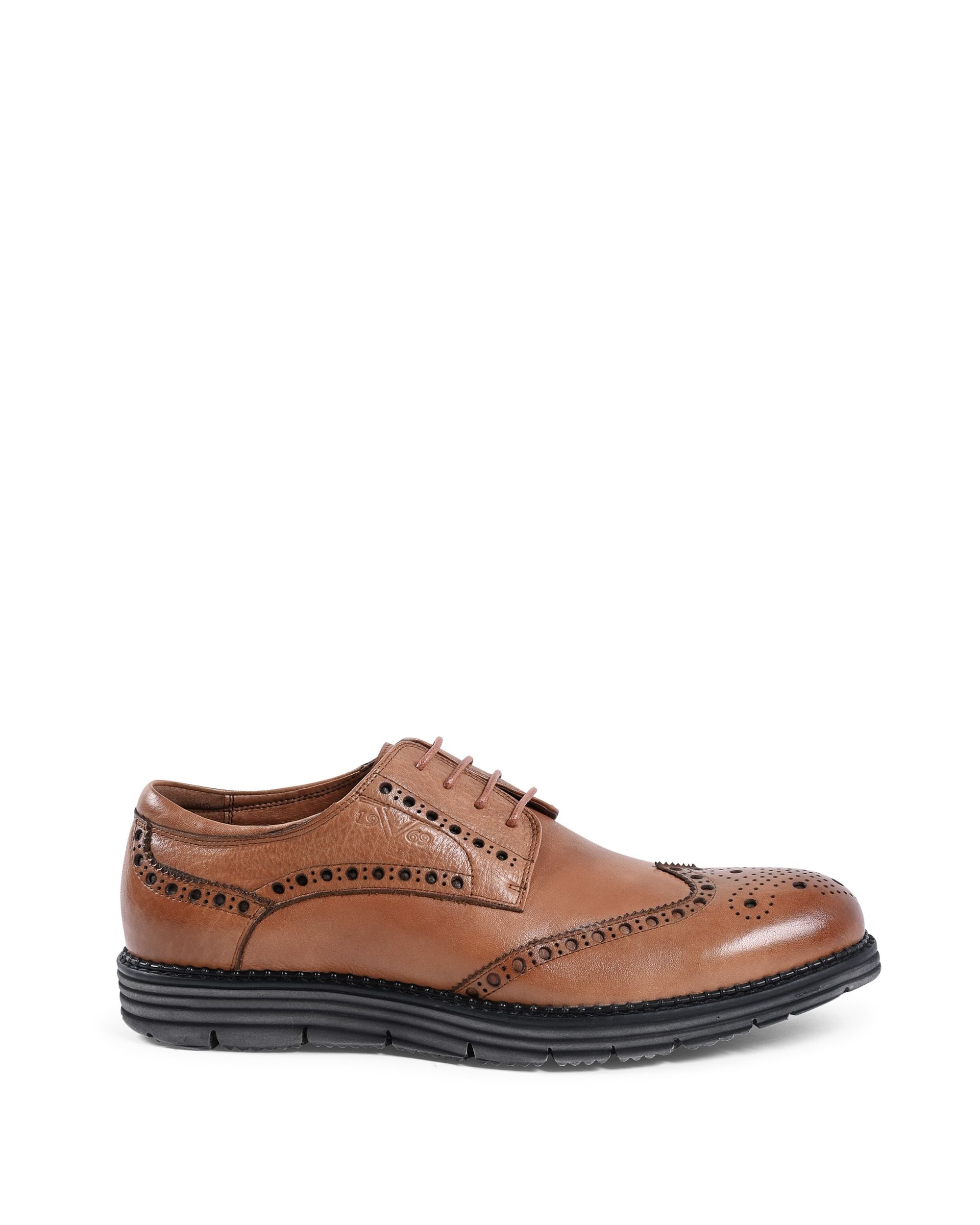 19V69 Italia Zapatos con cordones para hombre marrón YO W3074-3 TABACCO