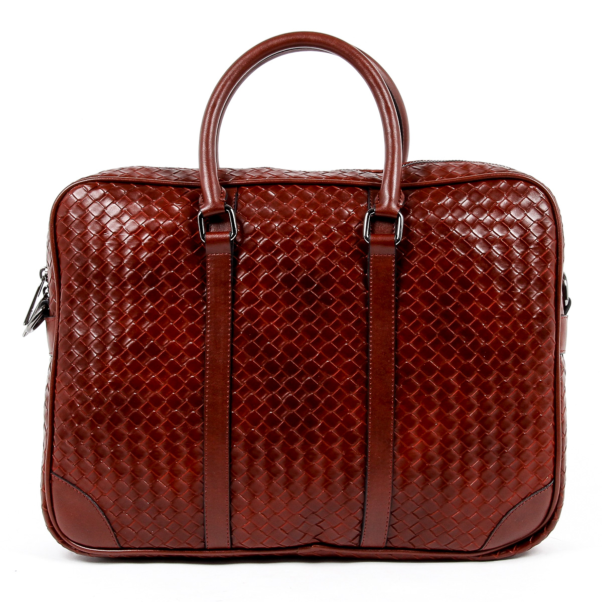Bolso de mano para hombre V 1969 Italia rojo oscuro EVAN