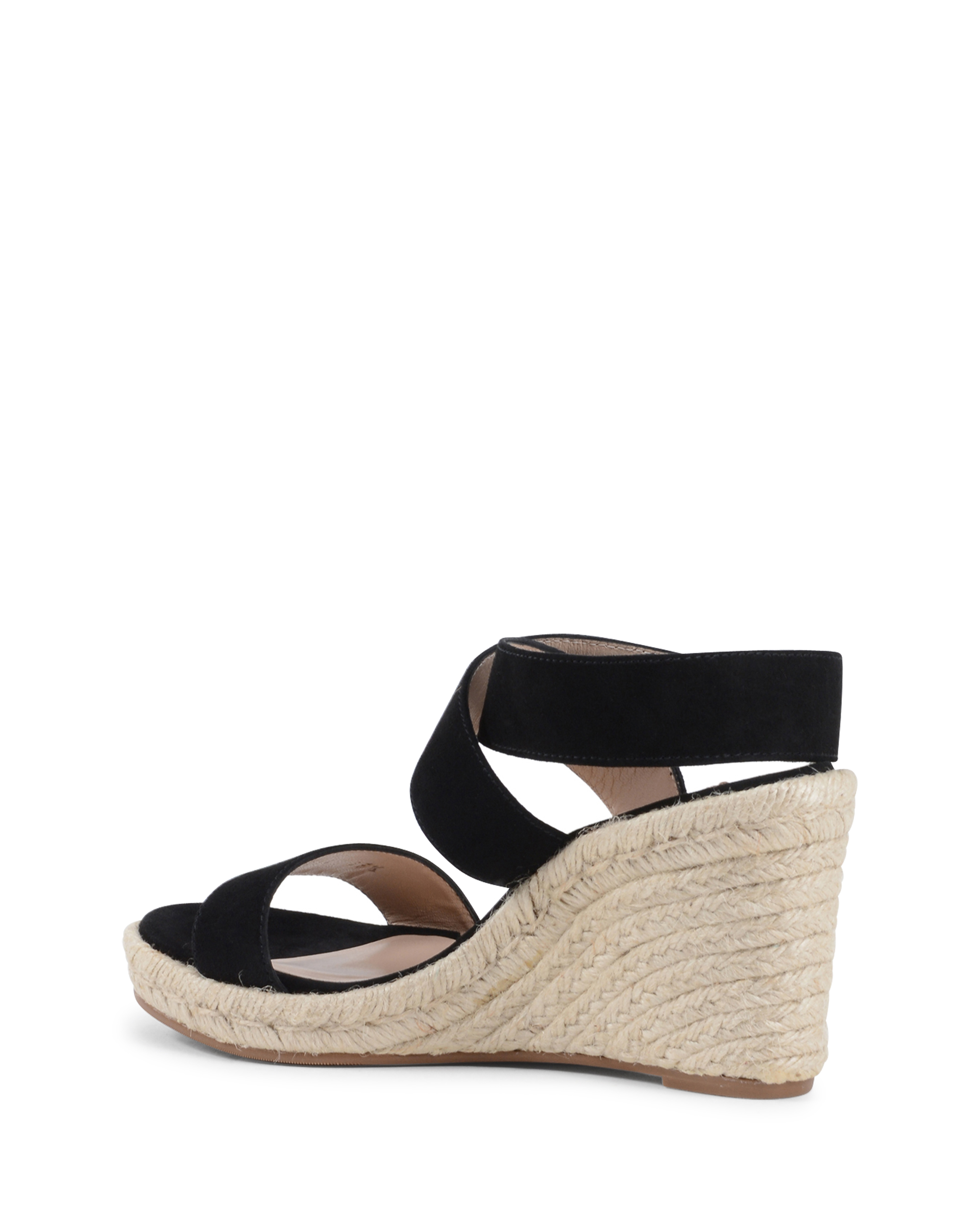 Stuart Weitzman Sandalia de cuña para mujer negra LEXIA
