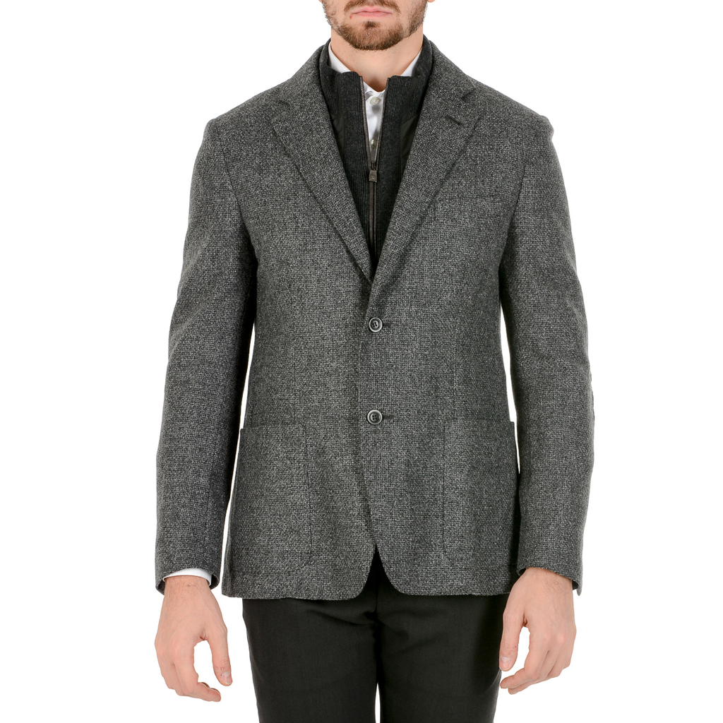 Corneliani Mens Jacket Long Sleeves Grey