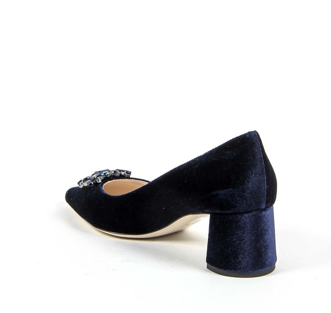 Zapatos de salón para mujer V 1969 Italia 3109244 VELLUTO BLU ROYAL