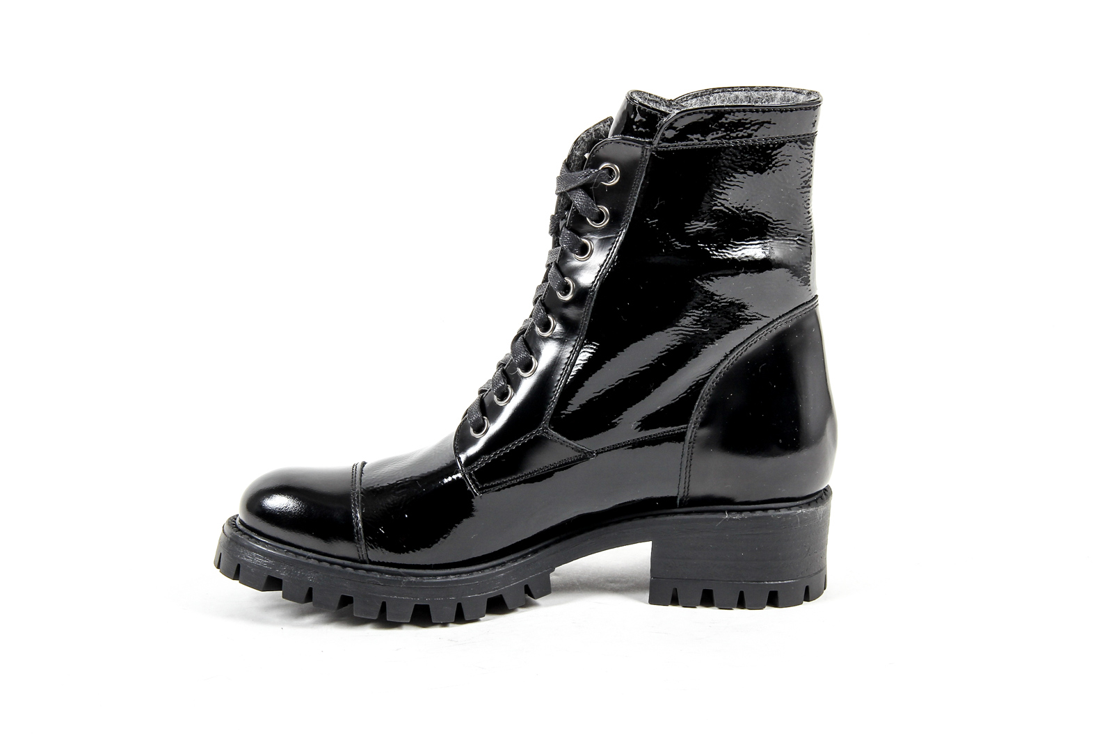 V 1969 Italia Womens Short Boot Black STONE