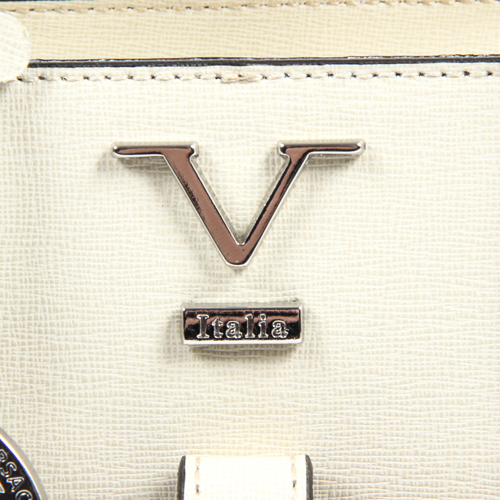 Bolso de mano para mujer V 1969 Italia V006-S SAFFIANO CREMA