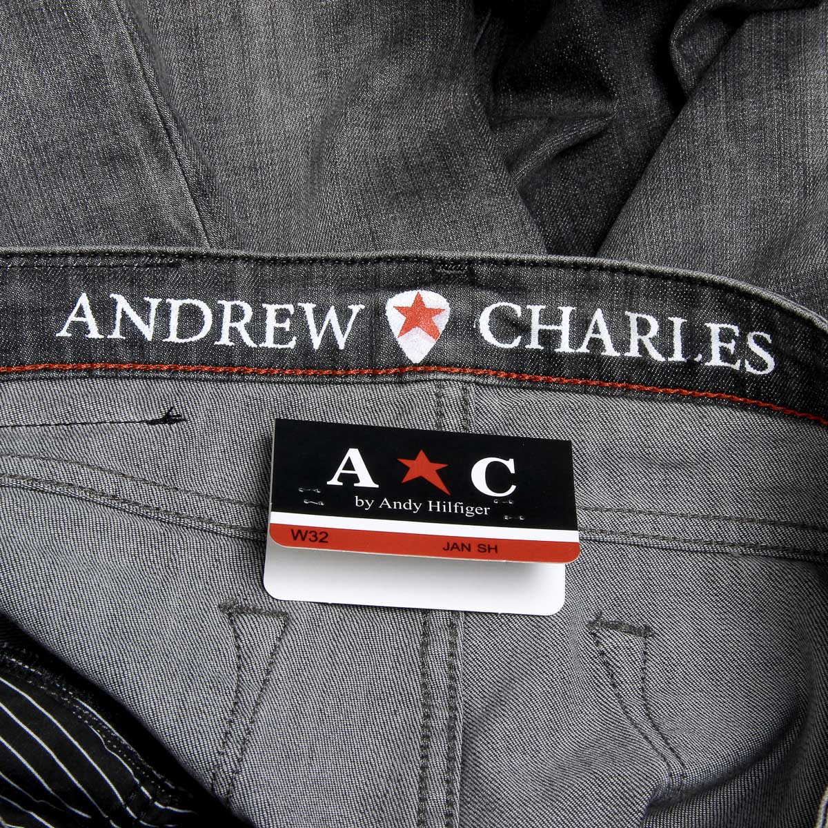 Vaqueros Andrew Charles para hombre, gris, enero