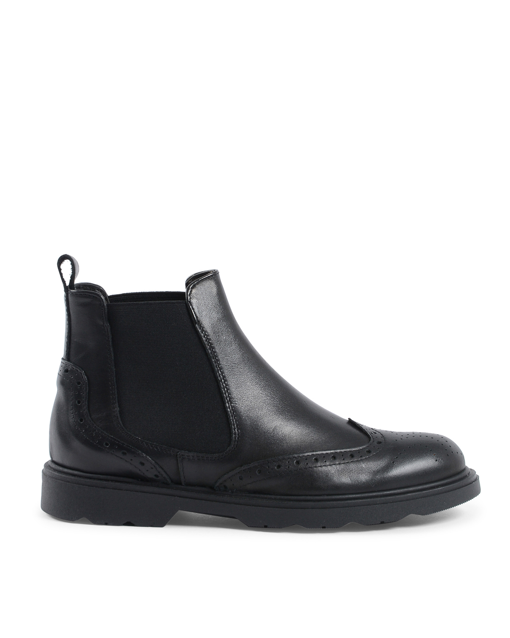 19V69 Italia Mens Ankle Boot Black 182351 CRUST NERO