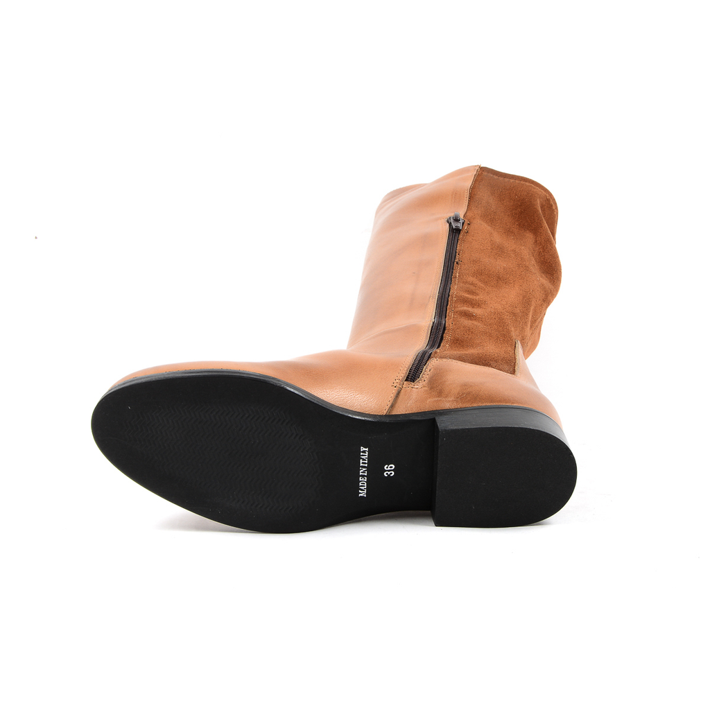 V 1969 Italia Bota alta para mujer marrón ELLIE