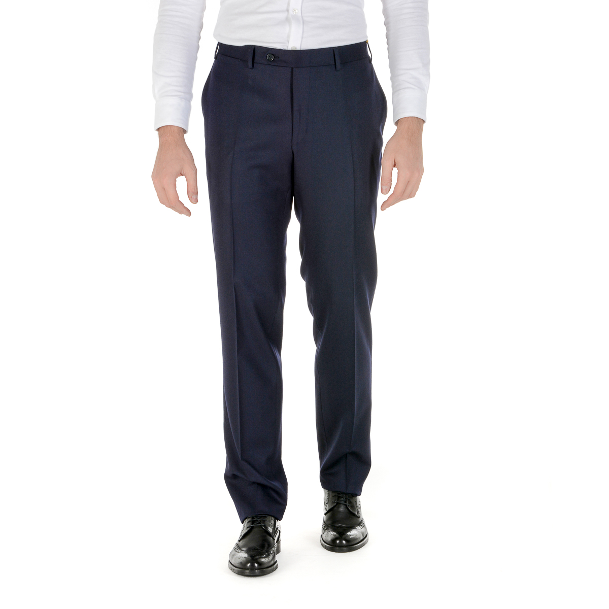 Canali Mens Pants Dark Blue