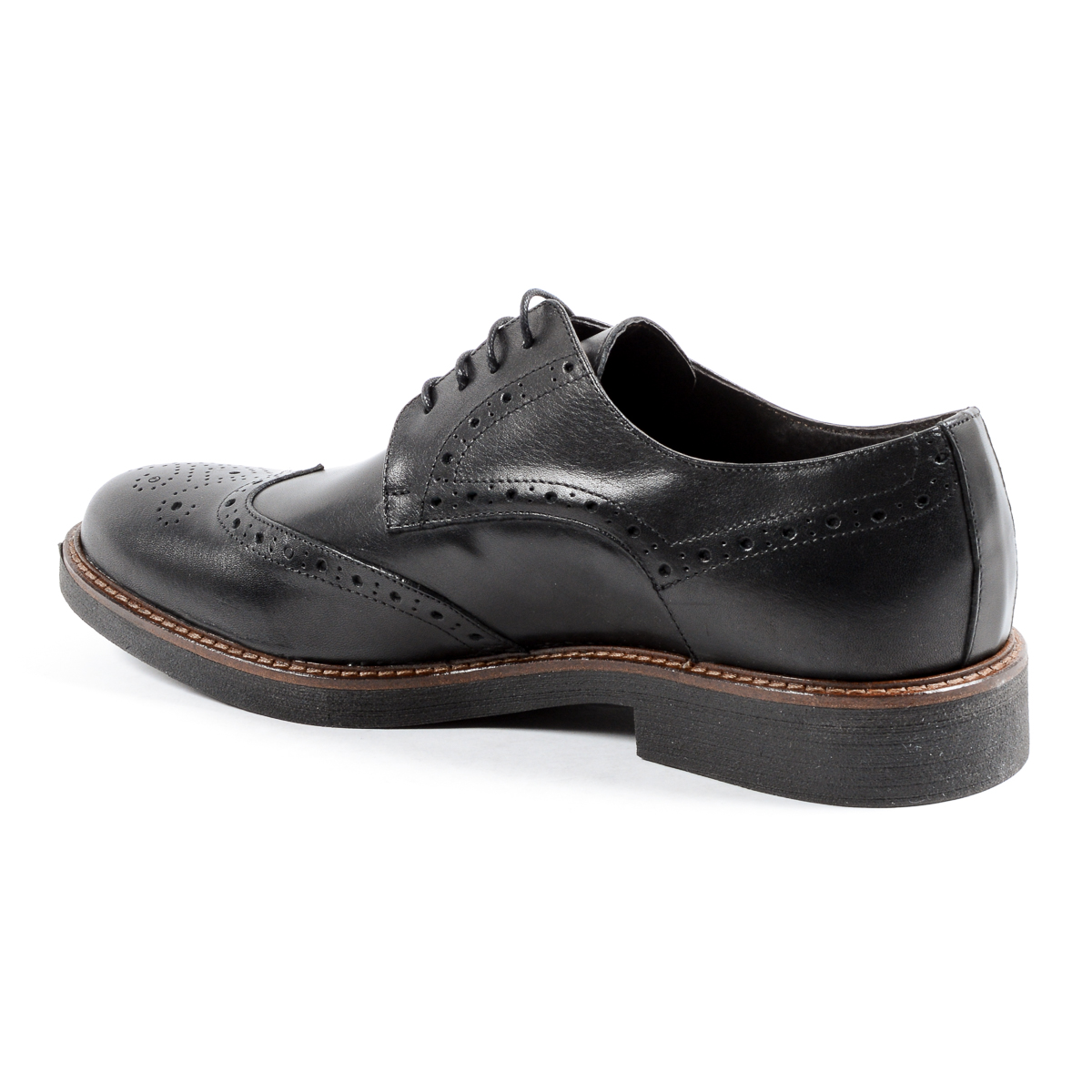 Andrew Charles Mens Brogue Shoe Black IGGY