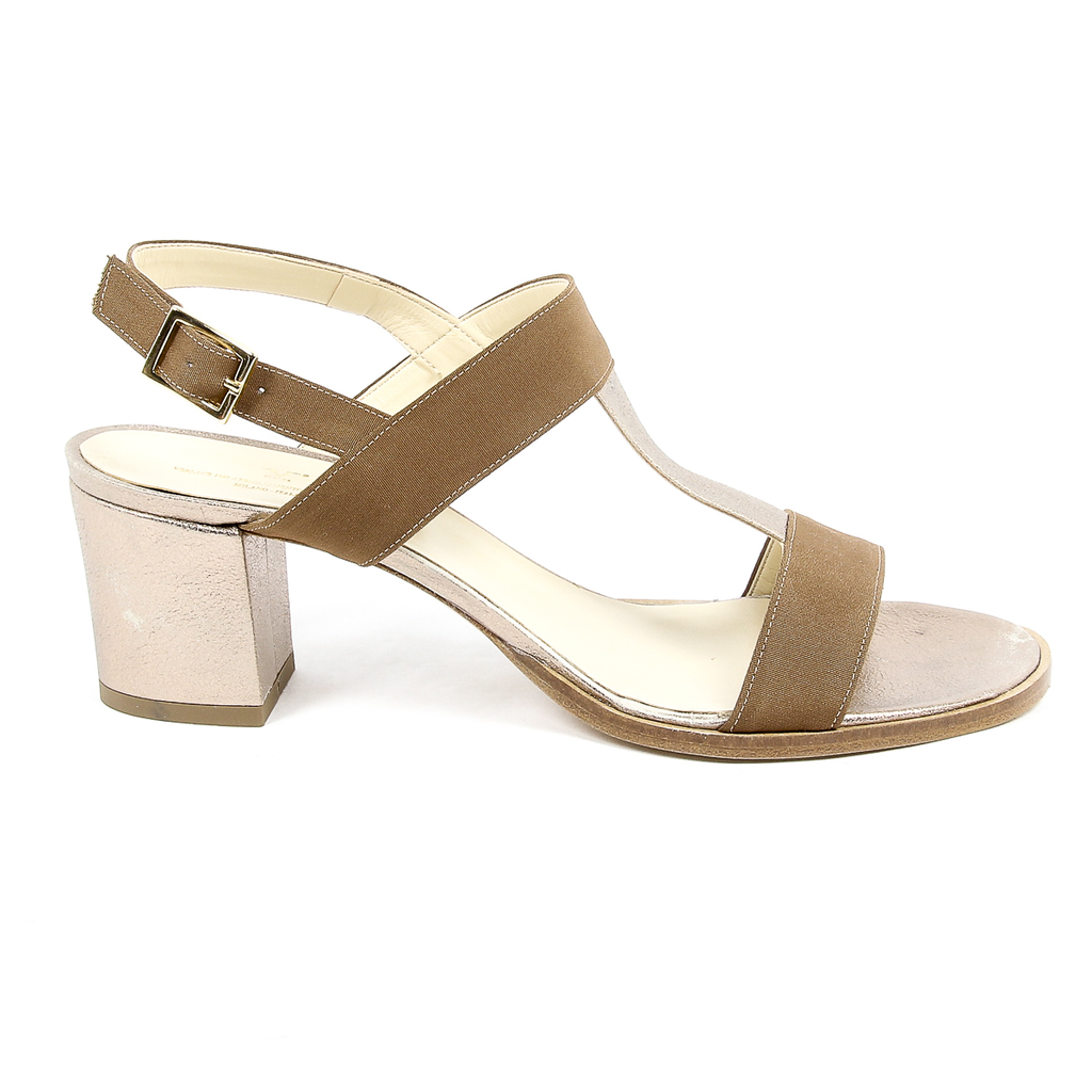 V 1969 Italia Sandalia para mujer Taupe PERLA