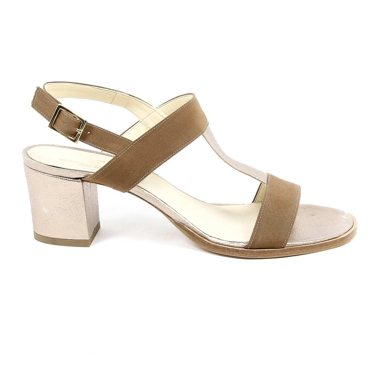V 1969 Italia Sandalia para mujer Taupe PERLA