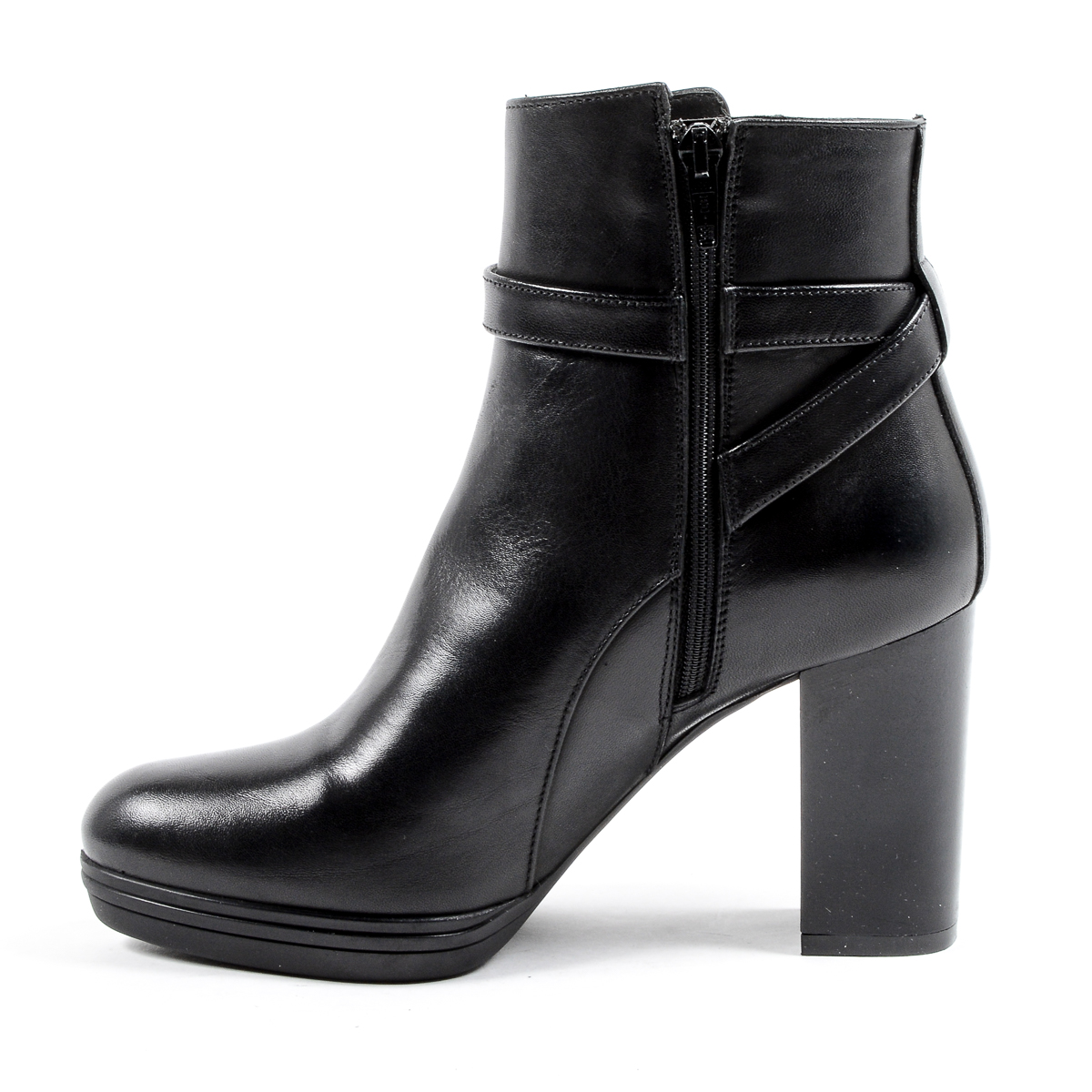 V 1969 Italia - Botines de tacón para mujer, color negro, SAMANTHA