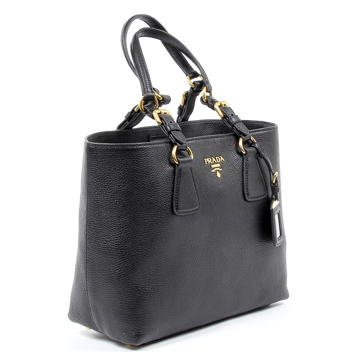 Bolso de mano Prada para mujer 1BG043 2E8K F0002 NERO VITELLO PHENIX