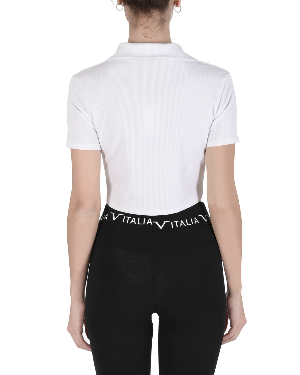 19V69 Italia Top corto para mujer CLOE BLANCO