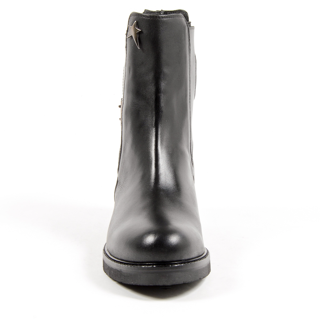 Andrew Charles Womens Short Boot Black LINDA