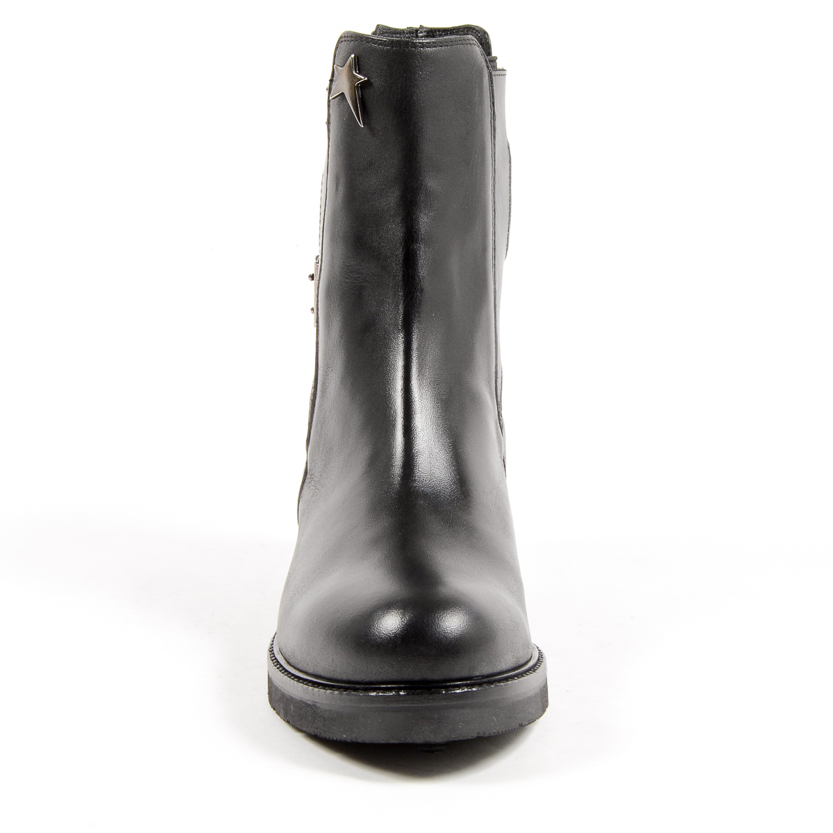 Andrew Charles Womens Short Boot Black LINDA