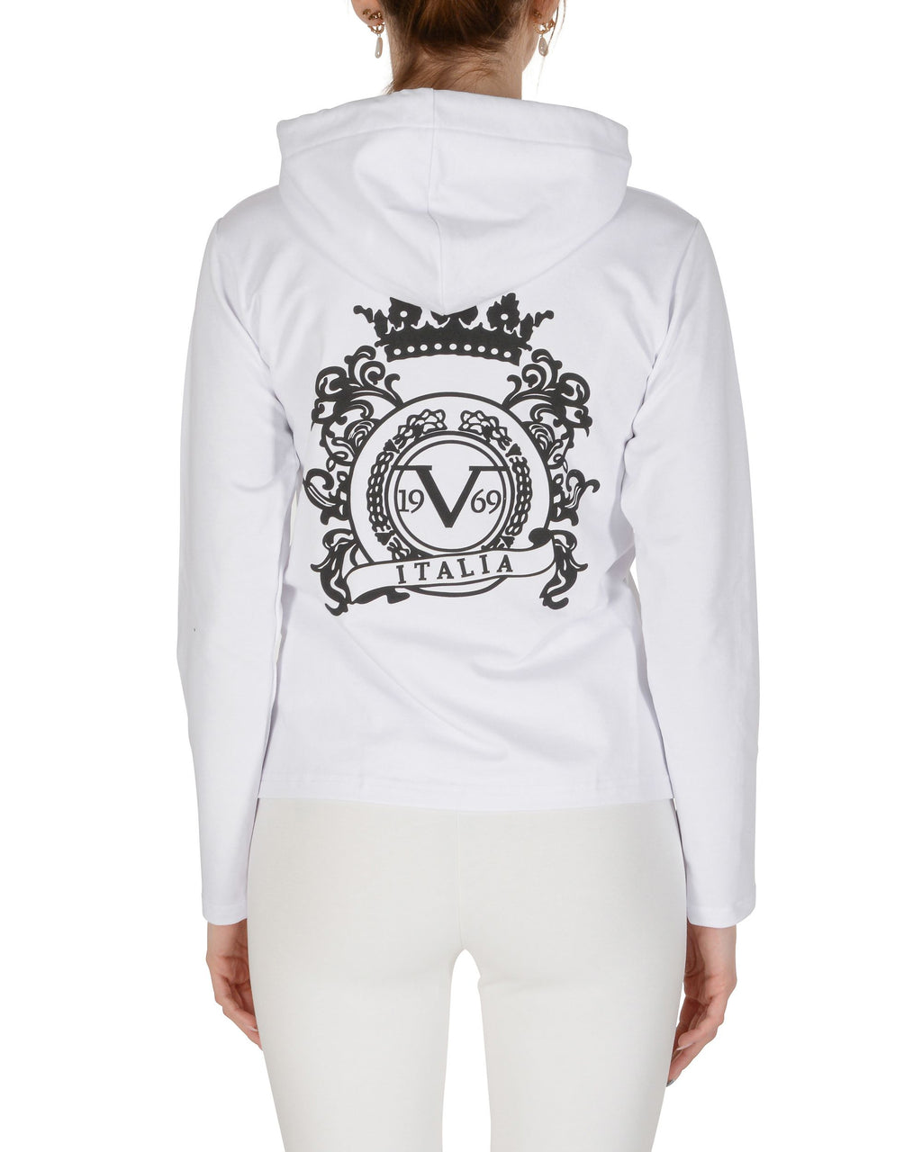 Sudadera con capucha ELEANA para mujer, color blanco, 19V69 Italia