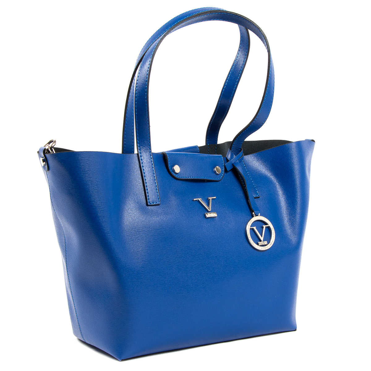 Bolso de mano para mujer V 1969 Italia azul JERSEY