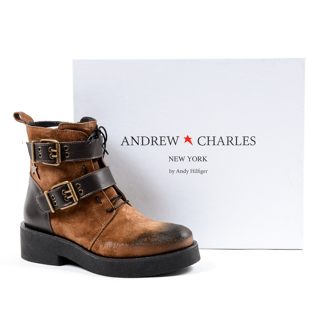 Andrew Charles Womens Ankle Boot Brown JOAN