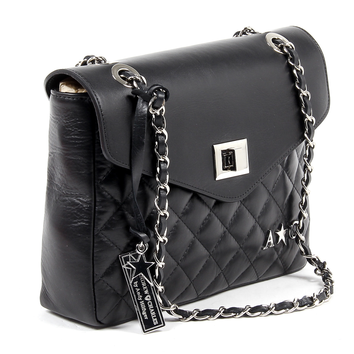 Andrew Charles Womens Handbag Black AZALEA