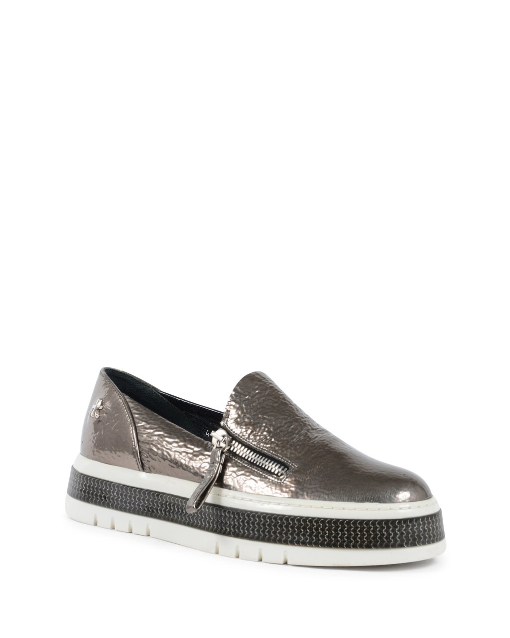 Premiata Womens Slip On Sneaker Bronze M4149 LAME RUTENIO