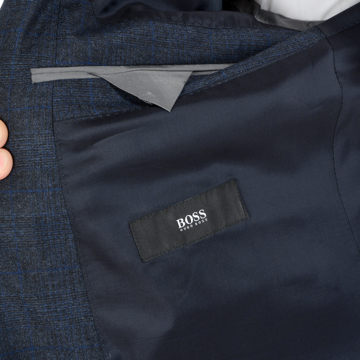 Traje Hugo Boss para hombre azul oscuro, ¡UN GRAN GENIO!