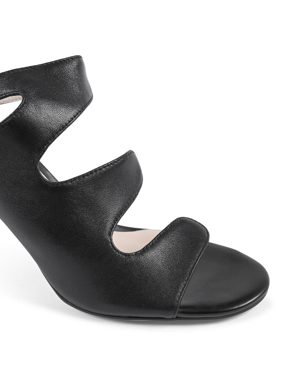 19V69 Italia Sandalia para mujer negra AM NW125-61 NEGRO