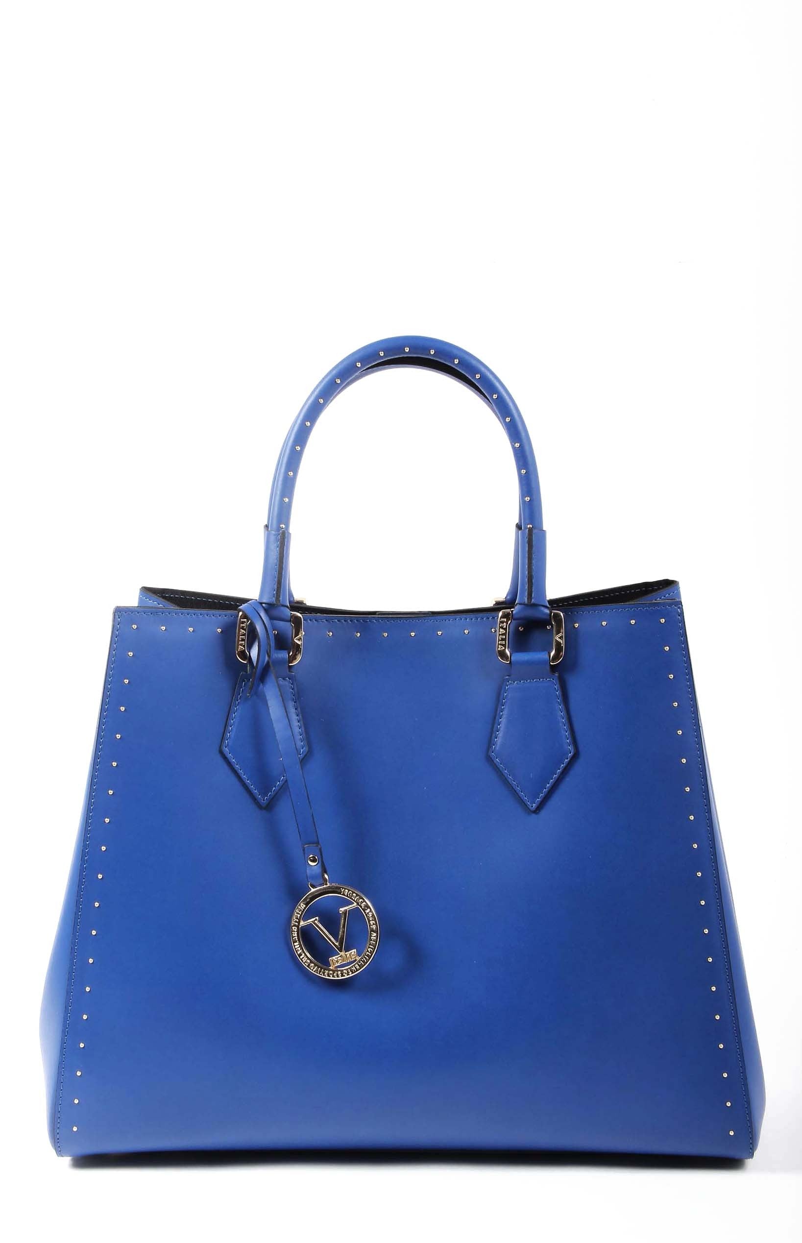 Bolso de mano para mujer V 1969 Italia G550-52 RUGA COBALTO