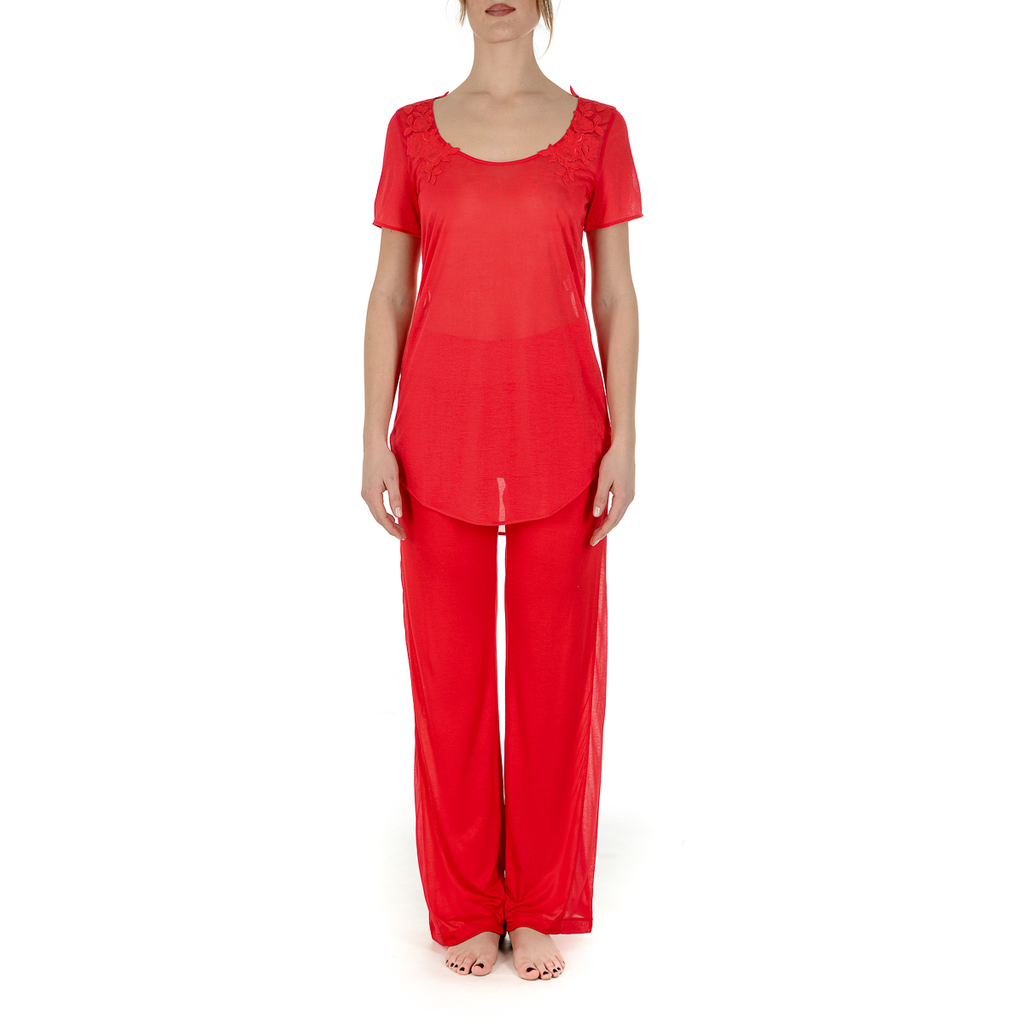 La Perla Womens Pants Coral