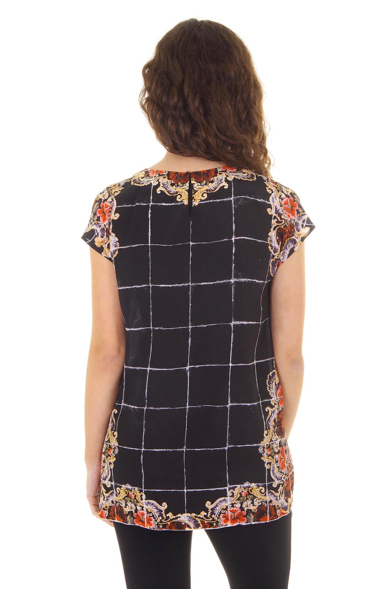 Top de manga corta para mujer Dolce & Gabbana F7Q08T FP15Y X0800